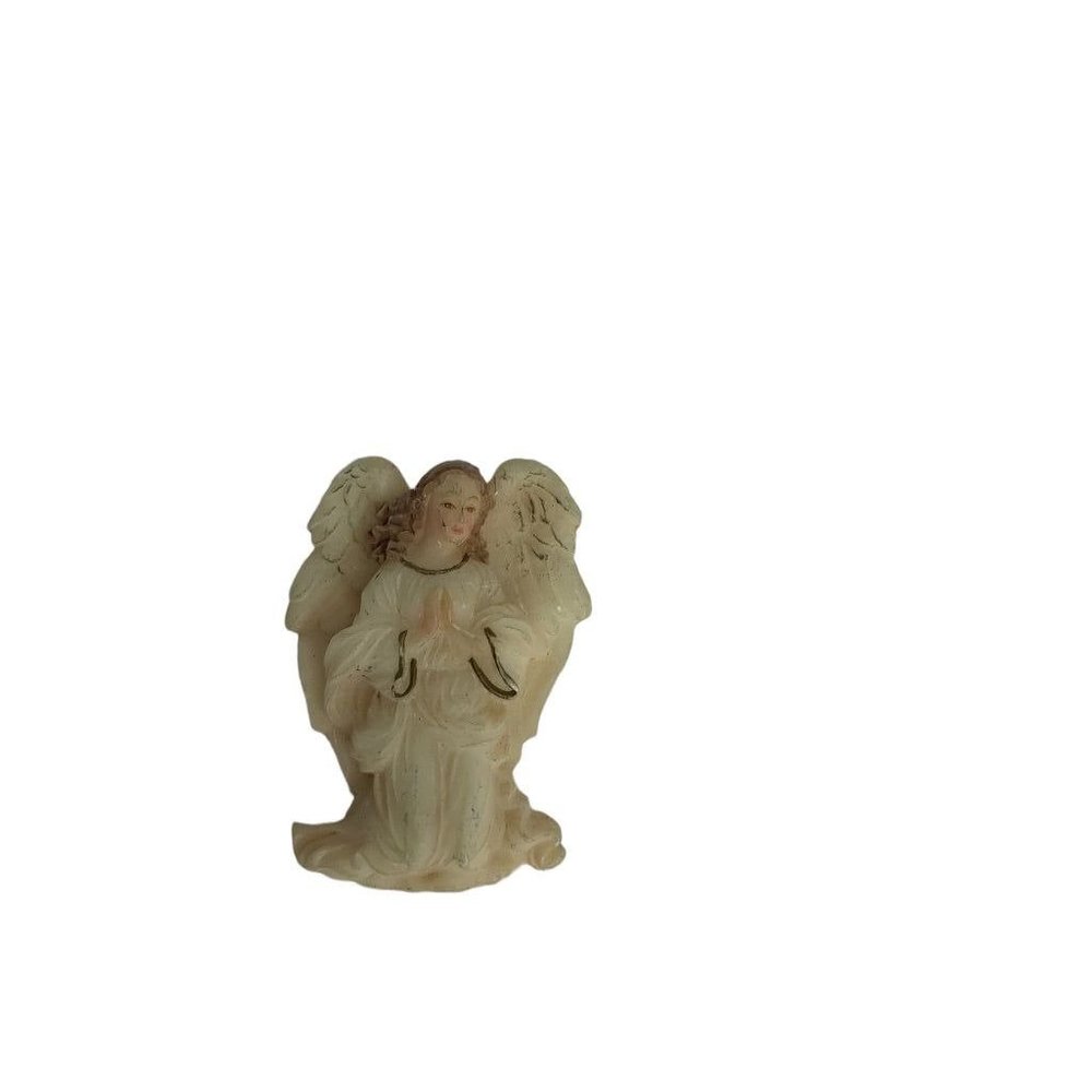 Vintage Angel Brooch Plastic Resin Detailed 1 3/4"h Pin - Picture 4 of 7